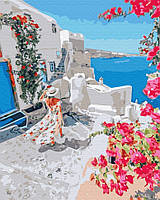 Картина по номерам. Brushme "Цветущая Греция" GX34836, 40х50 см fn