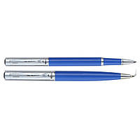 Ручка шариковая Regal набор шариковая + роллер в подарочном футляре Синий (R131222.L.RB)