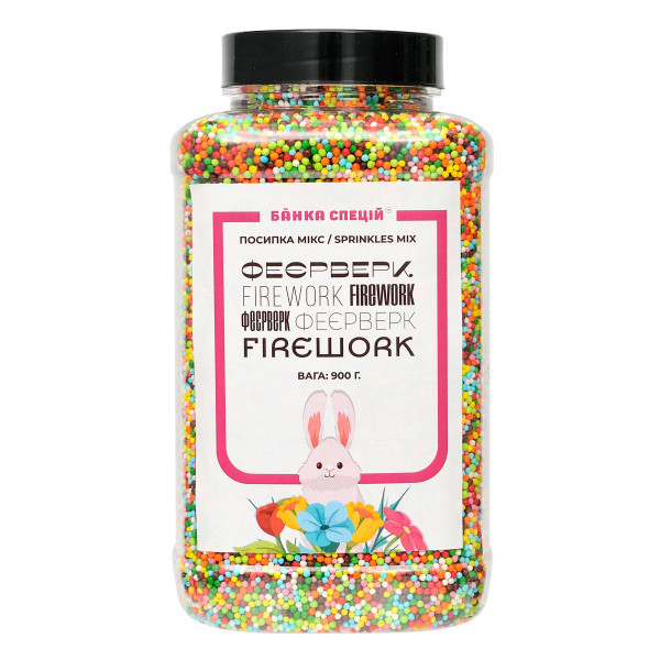 Посипка мікс Феєрверк, 900 г, 20 шт., фото 1