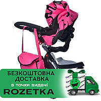 Коляска для кукол Stokke Melogo 9631 с сумкой Розовая