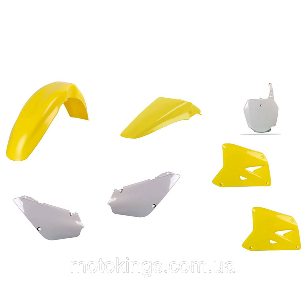 Комплект пластиків POLISPORT SUZUKI RM 85 '02-'23 колір жовтий, фото 1