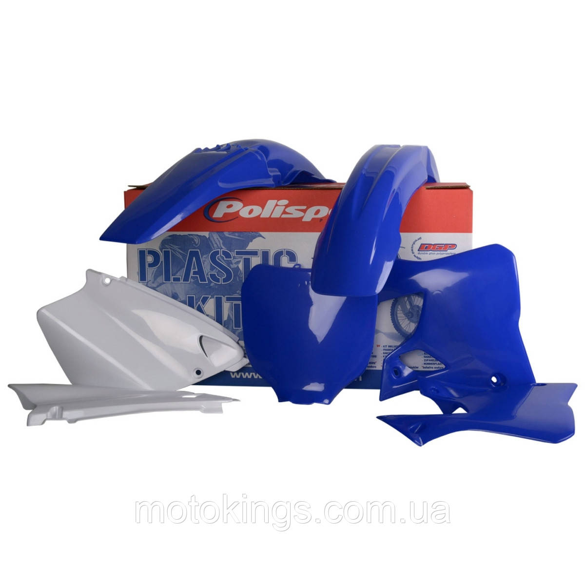 Комплект пластиків POLISPORT YAMAHA YZ 125/250 '00-'01 у наборі передня табличка, колір блакитний, фото 1