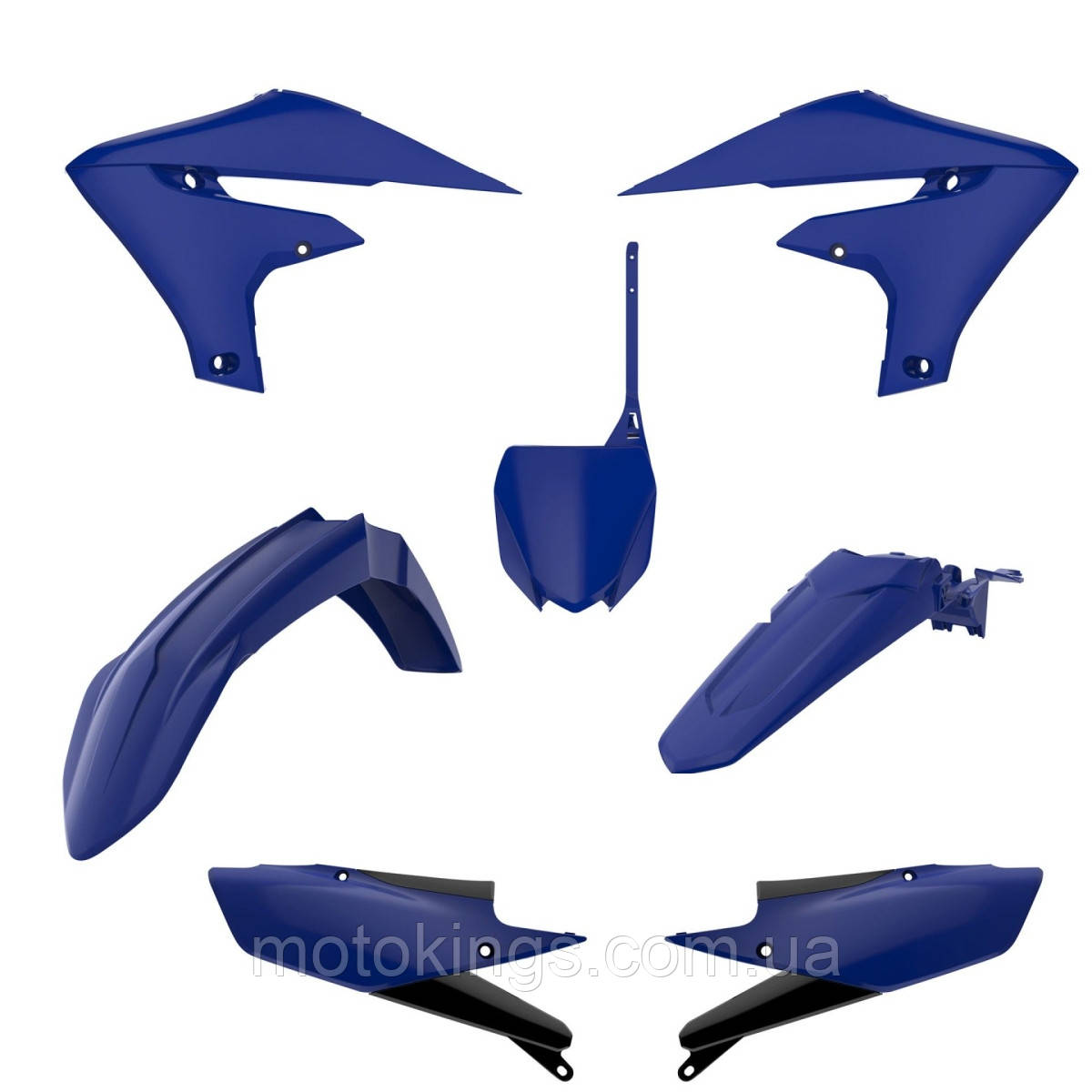 Комплект пластиків POLISPORT YAMAHA YZ 250F '19-'23, YZ 450F '18-'22 колір блакитний, фото 1