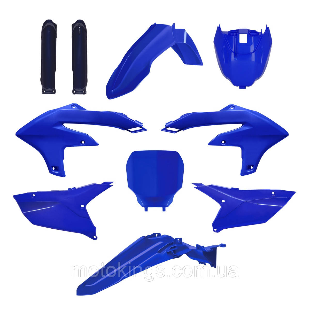 Комплект пластиків POLISPORT YAMAHA YZ 250F '24; YZ 450F '23-'24 колір блакитний, фото 1