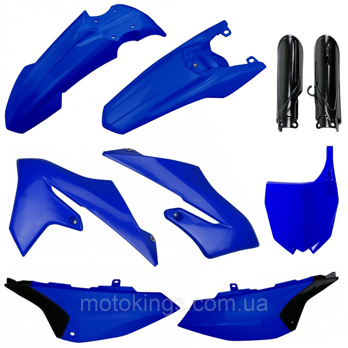 Комплект пластиків POLISPORT YAMAHA YZ 65 '19-'23 набір містить кришки для лаг (8399800002) колір блакитний, фото 1