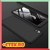 3D Чехол бампер 360° Xiaomi Redmi 7a противоударный + СТЕКЛО В ПОДАРОК. Чохол сяоми редми 7a