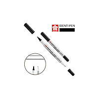 Маркер Sakura перманентный IDENTI PEN, двухсторонний, 0,4/1 мм, Черный (084511362581)