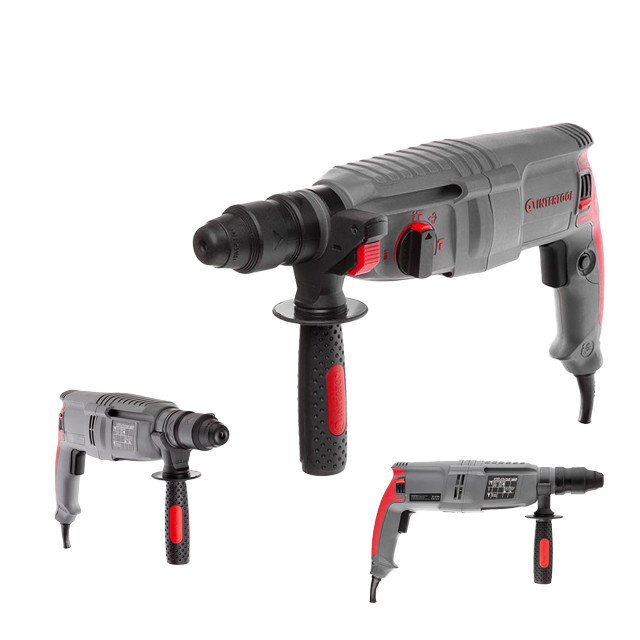 Перфоратор 850 Вт, 3.2 Дж, 0-900 об/хв., 0-4400 уд/хв., 3 режими, SDS plus, знімний швидкозатискний патрон INTERTOOL DT-0184, фото 1