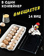Контейнер полиця лоток підставка для яєць EGG TRAY LY-382 Підставка для яєць Органайзер для яєць універсальний, фото 11