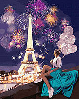 Картина по номерам "Яркий Париж" Идейка KHO4792 40х50 см fn