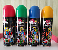 Набор цветного серпантина в баллончиках, 4 цвета в комплекте