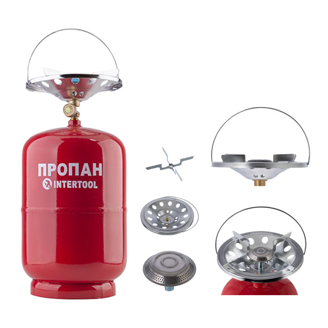 Комплект газовий кемпінговий 12 л. INTERTOOL GS-0012, фото 1