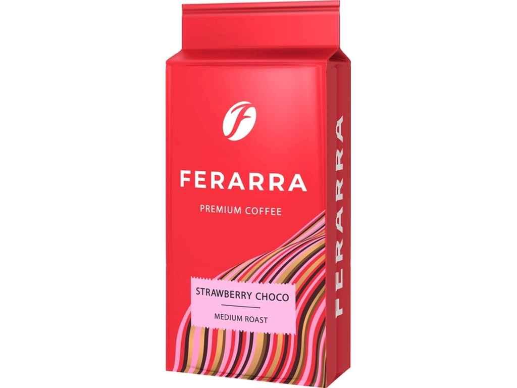 КАВА МЕЛЕНА 250Г STRAWBERRY CHOCO АРОМАТ ПОЛУНИЧНОГО ШОКОЛАДУ FERARRA, фото 1