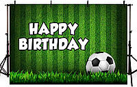Фотофон MEHOFOND с днем рождения, футбол (2.1 х 1.5 м)