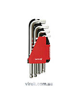 Ключи шестигранные, шаровые 2-12 мм, 10 шт. YATO YT-0509 Купи И Tochka