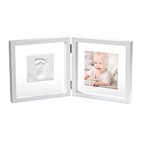 Набор для создания отпечатка ручки и ножки малыша Двойная рамка Прозрачная, «Baby Art» (360109580)