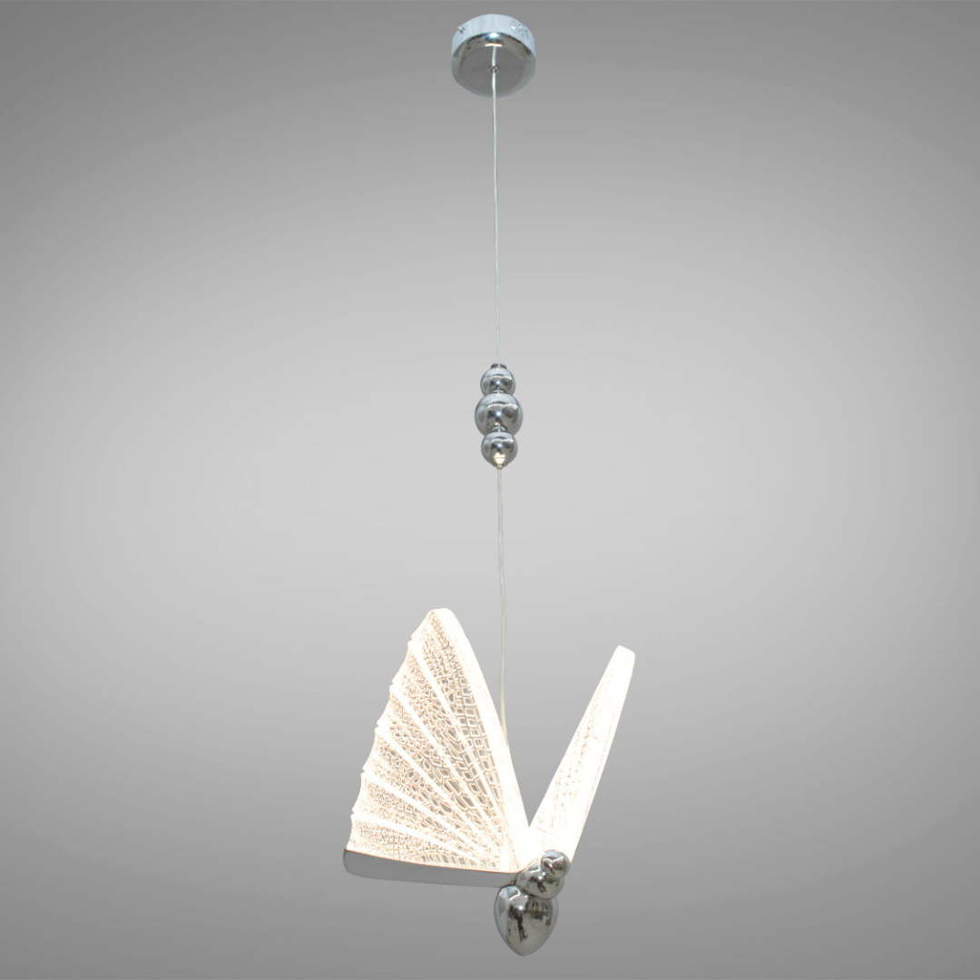 Led підвіс метелик Diasha 7W колір Хром D822-1HR