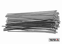 Хомут затискний YATO : смужка- 4.6 х 250 мм з нержавіючої сталі, пак. 100 шт [50] Купи И Tochka