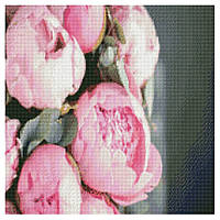 Алмазная мозаика "Розовая нежность" Strateg GA0006 50х50 см fn