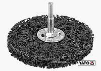Щітка зачисна дискова YATO : Ø=100 мм, зі шпинделем Ø=6 мм. з нетканого волокна, до дрилі [6/36] Купи И