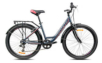 Велосипед жіночий спортивний 26 Avanti Blanco RIGID 17 Lady 6 spd. синій із червоним