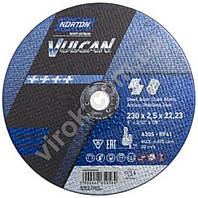 Диск відрізний по металу і нержав. сталі тм "NORTON VULCAN"; Ø= 230х22,2 мм, t= 2.5 мм Купи И Tochka