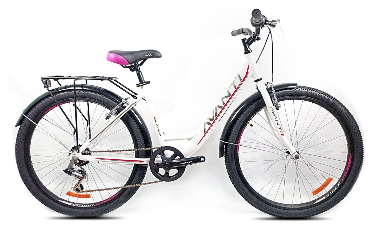 Велосипед жіночий спортивний 26 Avanti Blanco RIGID 17 Lady 6 spd. біло-рожевий, фото 1