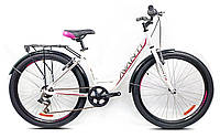 Велосипед женский спортивный 26 Avanti Blanco RIGID 17 Lady 6 spd. бело-розовый