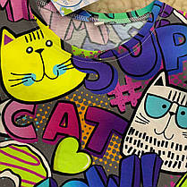 Костюм для дівчинки футболка і велосипедки котики wow Five Stars 10803-10805-140р, фото 5