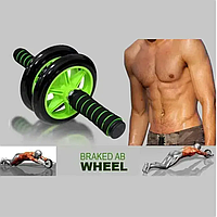 Фитнес тренажер Double Wheel, Колесо для пресса двойное Abdomen Round