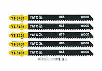 Полотно для електролобзика (дерево-пластик) YATO : L= 100 мм. [50/250] Купи И Tochka