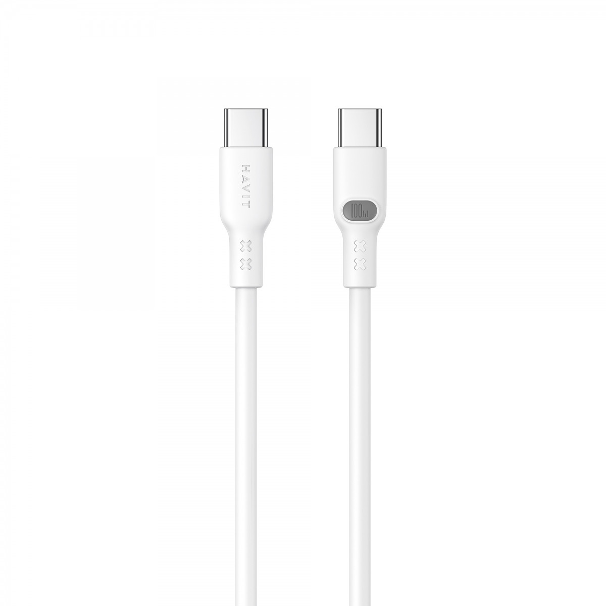 Кабель Type-C > Type C Havit HV-CB6280 PD100W 5A 1м white