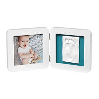 Набор для создания отпечатка ручки и ножки малыша Двойная рамка Белая, «Baby Art» (3601097100)