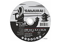 Диск шліфувальний по металу SAMURAI ТМ VIROK : A30S-BF27, Ø= 230х22.23 мм, t= 6.4 мм Купи И Tochka
