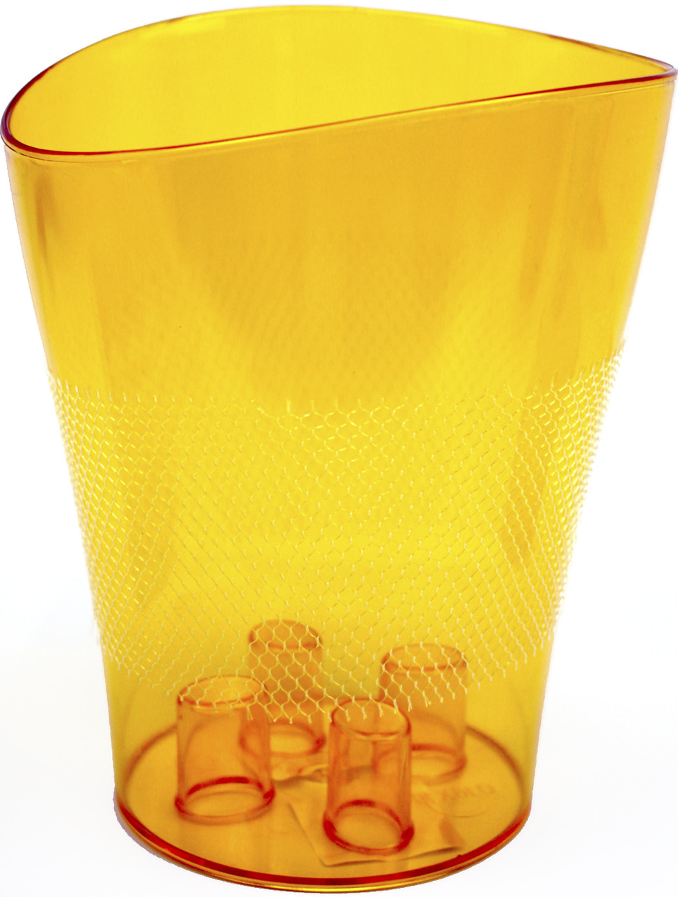 Горщик квітковий для орхідей "Ніка" 19х16х16см бурштиновий №114051/Алеана/(9), фото 1