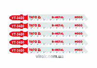 Полотно для електролобзика YATO BI-METAL (дерево) , 6TPI , l=100м, набір 5пр. [50/250] Купи И Tochka