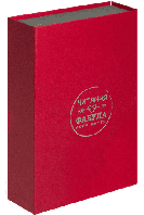 Коробка подарункова «Фабула»: червоно-сіра
