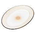 Овальна тарілка сервірувальна 33.5 см для подачі нарізок та гарнірів керамічний плоский посуд Lugi, фото 5