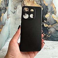 Чехол черный для Infinix Smart 7 накладка черная с защитой камеры на инфиникс смарт 7