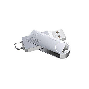 Флешка ЮСБ XO DK03 Type C 64Gb USB Flash Drive 3.0 Steel z117-2024