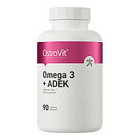 Жирные кислоты OstroVit Omega 3 + ADEK, 90 капсул CN15336 PS