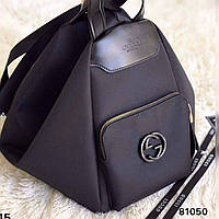 Рюкзак женский комбинированный трансформер сумка Черный