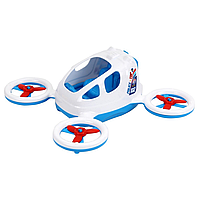 Детская игрушка "Квадрокоптер" ТехноК 7969TXK на колесиках (Белый) fn