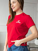 Женская футболка классическая красная размер XL (XL011R) mn