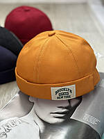 Короткая шапка мини бини, докер Brooklyn Желтый 56-60р (2131)
