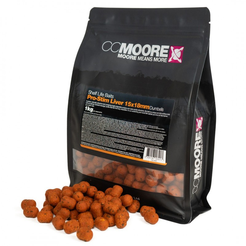 Бойли CC Moore Pro-Stim Liver 10x15mm Dumbells 1kg