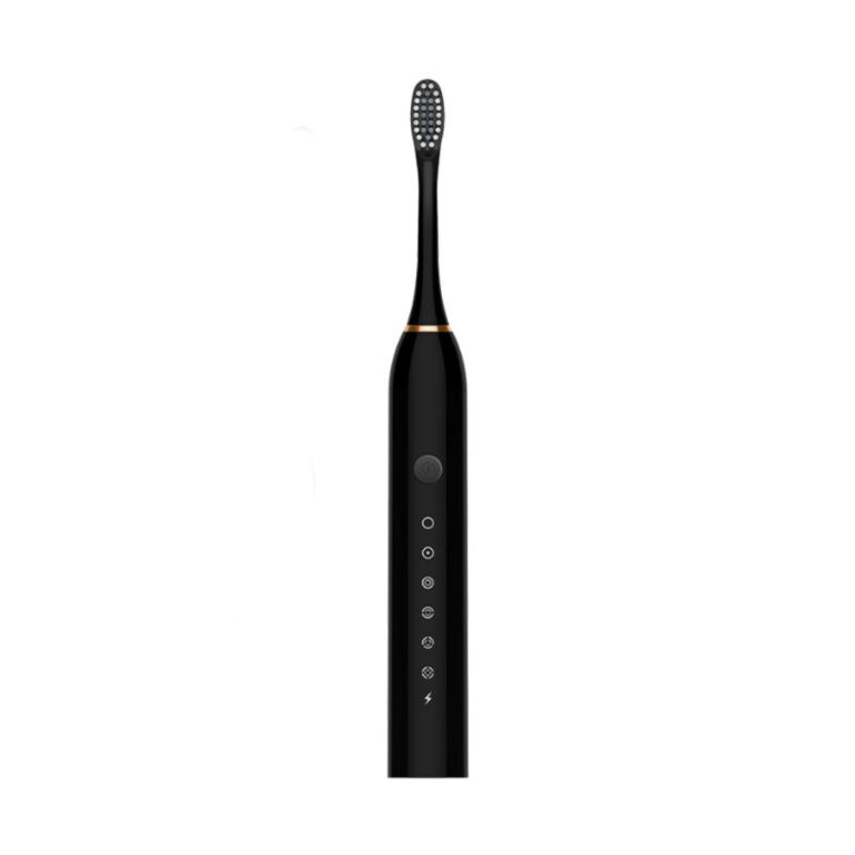 Ультразвукова електрична зубна щітка з 4 насадками Sonic Toothbrush X-3 Black