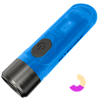 Мощный мини-наключник Nitecore TIKI GITD Blue, люминесцентный с ультрафиолетом (USB-C)