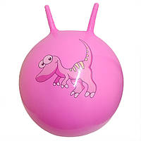 Мяч для фитнеса B4501 рожки 45 см, 350 грамм (Розовый) fn