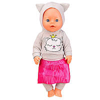 Детская кукла-пупс BL037 в зимней одежде, пустышка, горшок, бутылочка (Вид 3) fn